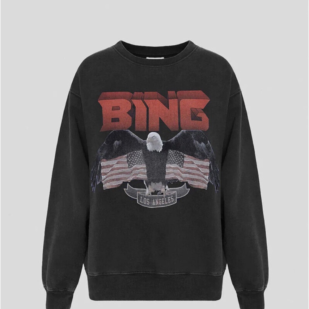 Anine Bing Gray Crewneck Sweater